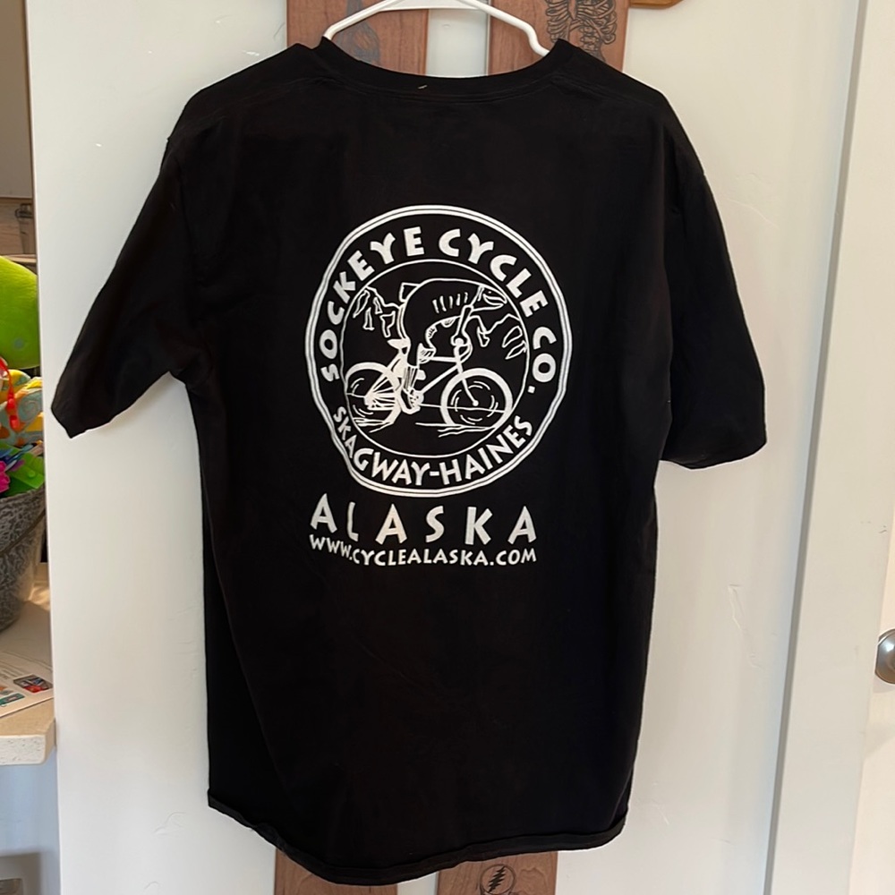 Bicycle Alaska Sockeye Bicycle Tours Shirt NWT XL